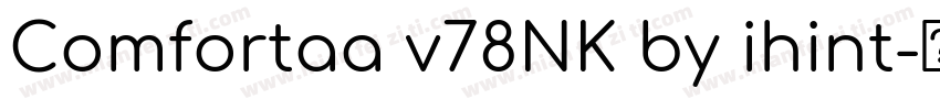 Comfortaa v78NK by ihint字体转换